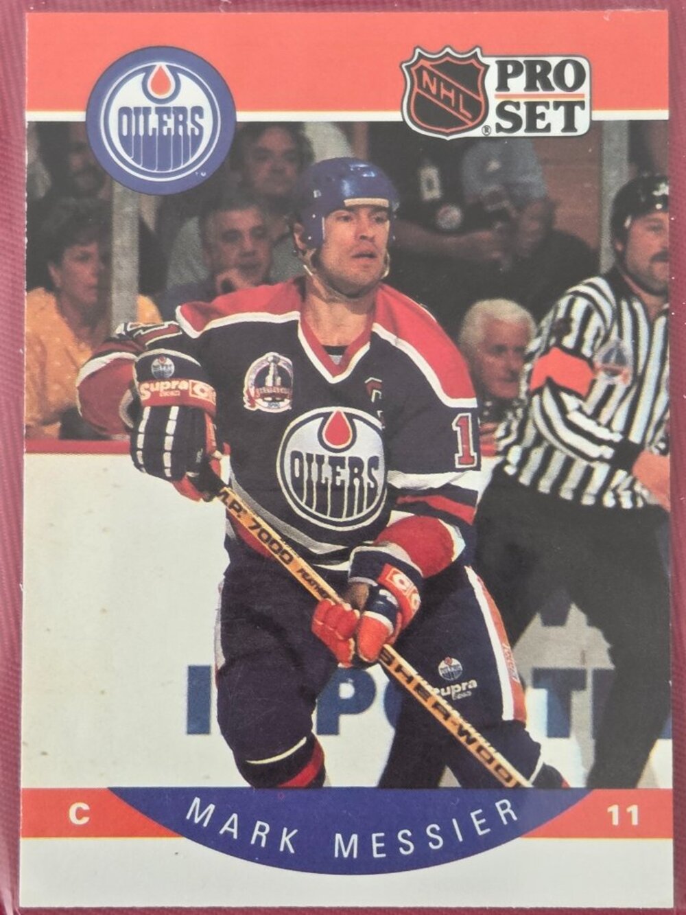1990 NHL PRO SET, MARK MESSIER, EDMONTON OILERS HOCKEY CARD, STILL SEALED!!!